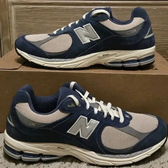 Size 12 Mens - New Balance 2002R Vintage Indigo Calm Taupe Navy Gray - M2002RHR