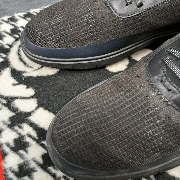 Size 13 Cole Haan ZeroGrand Shoes Black Stitchlite Knit Casual Comfort Men