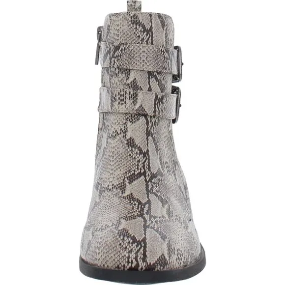Size 6.5 - KENNETH COLE Reaction -  Faux Leather Ankle Boots Moto NEW $109 msrp