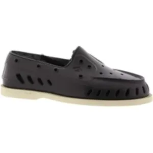 Size 7 - SPERRY Navy Float Cozy Perforated Slip-On Boat Shoes Lined Fur NEW $55