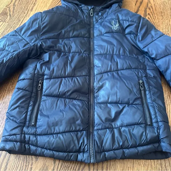 Size 8 Spyder Kids Navy Puffer Jacket