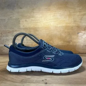Skechers Flex Sole Lite-Weight Womens Size 9 Slip On Shoes Sneakers Blue 59829S
