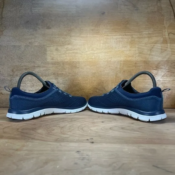 Skechers Flex Sole Lite-Weight Womens Size 9 Slip On Shoes Sneakers Blue 59829S