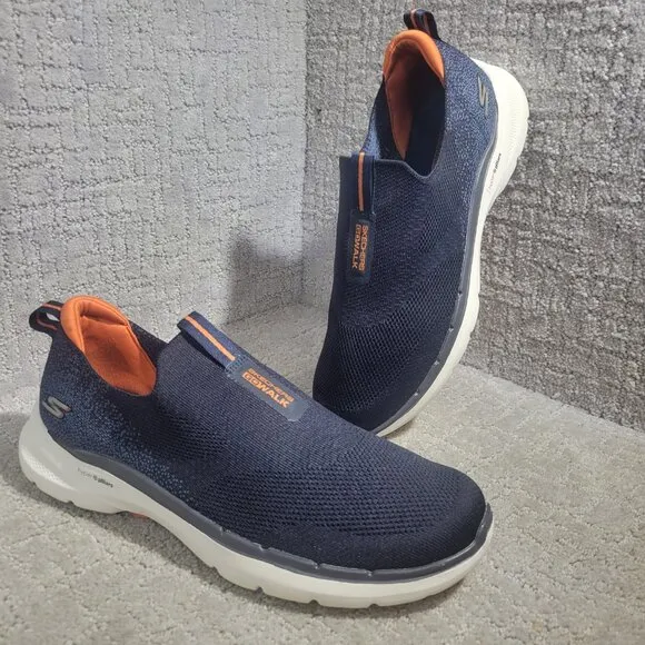 Skechers Go Walk Men's Size 10.5 Blue Navy Slip-On Walking Comfort Shoes 216202