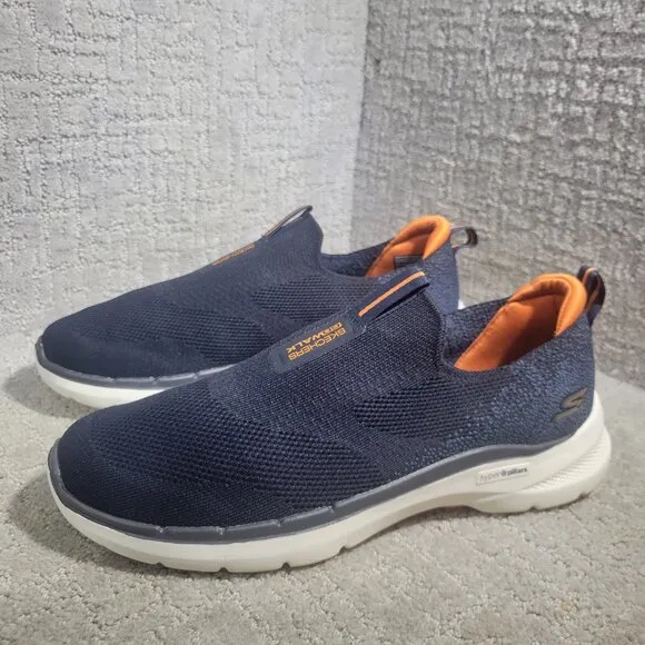 Skechers Go Walk Men's Size 10.5 Blue Navy Slip-On Walking Comfort Shoes 216202