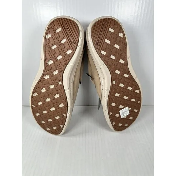 SKECHERS Men's 210608 Morelo Ketch Canvas Slip-On Loafers Taupe Mens Size 10.5