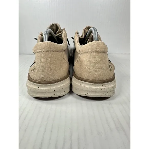SKECHERS Men's 210608 Morelo Ketch Canvas Slip-On Loafers Taupe Mens Size 10.5