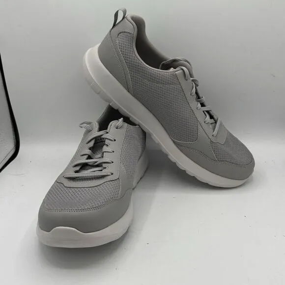 Skechers Men's GOwalk Max Gray White WALKING/ Athletic Shoes SZ 11.5 Extra Wide
