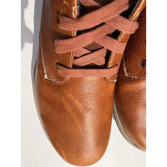 Skecher’s Men’s Harper Meldon Chukka Boots Brown Leather Lace Up Cushioned 7 M