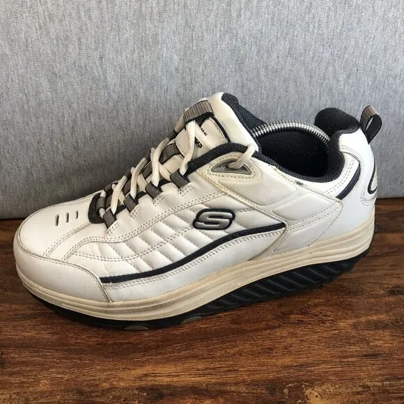 Skechers Shape Ups White Toning Walking Low Top Lace-Up Sneakers Men’s Size 11
