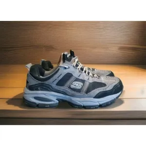 Skechers Sport Vigor 2.0 Shoes Sneakers Mens Size 11 EW Gray Black