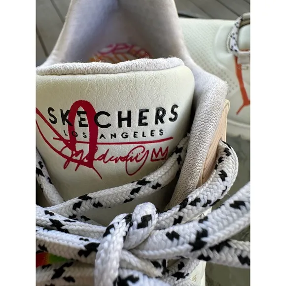 Skechers Uno 2 Mad Air Rainbow Hearts White Sneakers Air Cooled Size 11