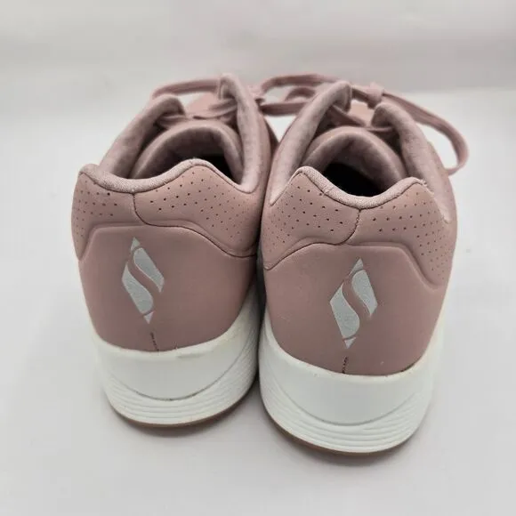 Skechers Uno Stand on Air Sneakers sz 11 Womens Shoes Pink Kicks Faux Leather