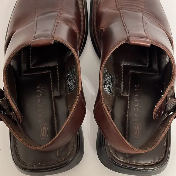 Skechers Vintage Y2K Leather Fisherman Sandal Mule