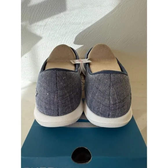 Skechers Womens Go Walk Lite Amore Navy‎ Slip On Shoes Sze 11 Comfort Mesh