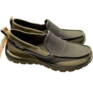Skechers Superior Milford Mens Sz 10 Relaxed Fit Slip On 64365 Light Brown NEW