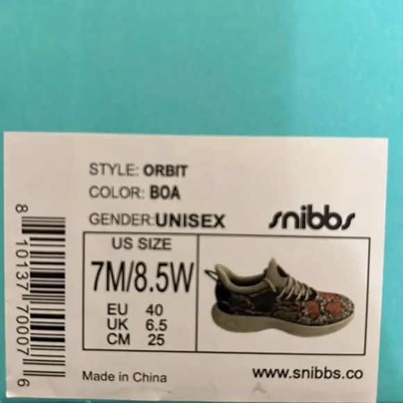 Snibbs Orbit Work Comfort Recycled Unisex Shoes in Boa, Size 8.5 Women’s/7 Men’s
