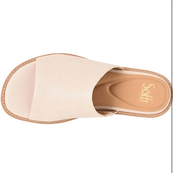 Sofft Noble Slide Sandals - Tapioca Leather