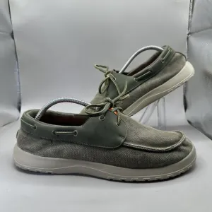 Soft Science The Cruise Casual Comfort Canvas Boat Shoes Green Men's Size 11 US