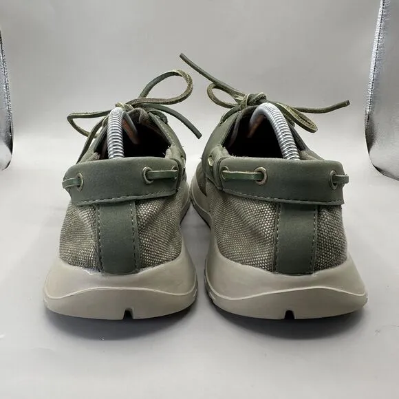 Soft Science The Cruise Casual Comfort Canvas Boat Shoes Green Men's Size 11 US