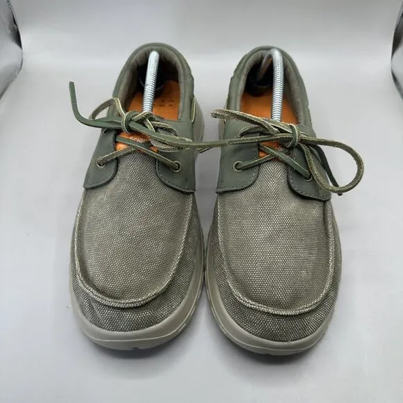 Soft Science The Cruise Casual Comfort Canvas Boat Shoes Green Men's Size 11 US