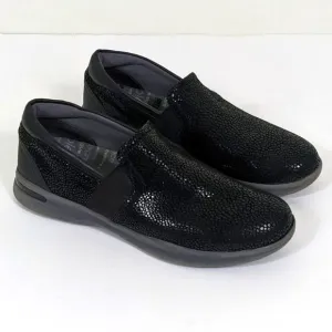 Softwalk Grey's Anatomy Black Sparkle Leather Slip-On Shoes 9.5