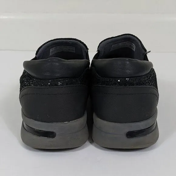 Softwalk Grey's Anatomy Black Sparkle Leather Slip-On Shoes 9.5