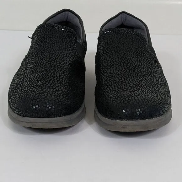 Softwalk Grey's Anatomy Black Sparkle Leather Slip-On Shoes 9.5