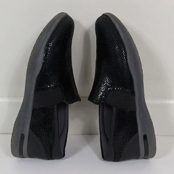Softwalk Grey's Anatomy Black Sparkle Leather Slip-On Shoes 9.5