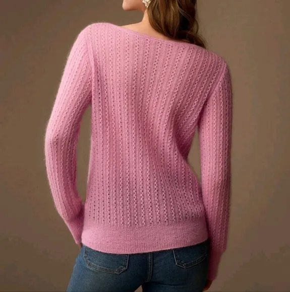 SOLID BOAT NECK SWEATER