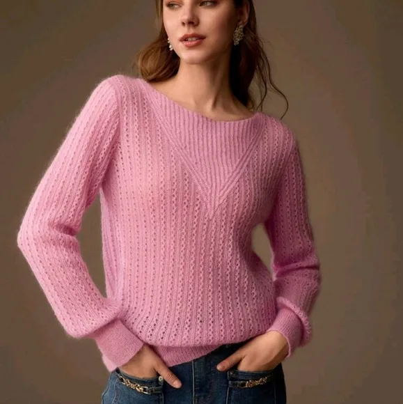 SOLID BOAT NECK SWEATER