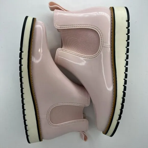 Sonoma Womens Pink Round Toe Foam Footbed Slip-On Ankle Size 9 Chelsea Boots
