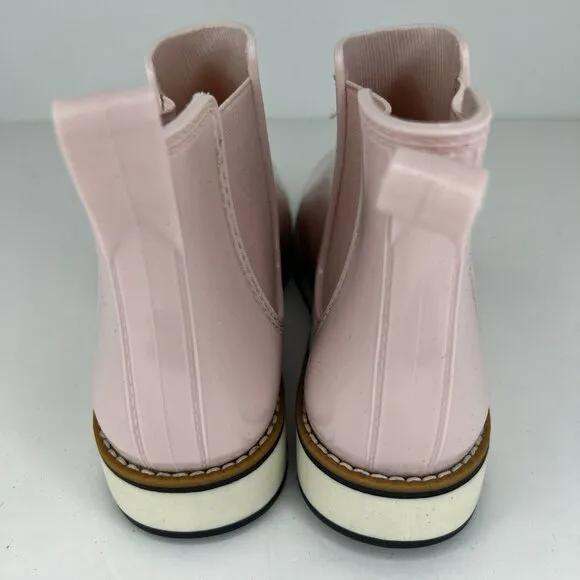 Sonoma Womens Pink Round Toe Foam Footbed Slip-On Ankle Size 9 Chelsea Boots