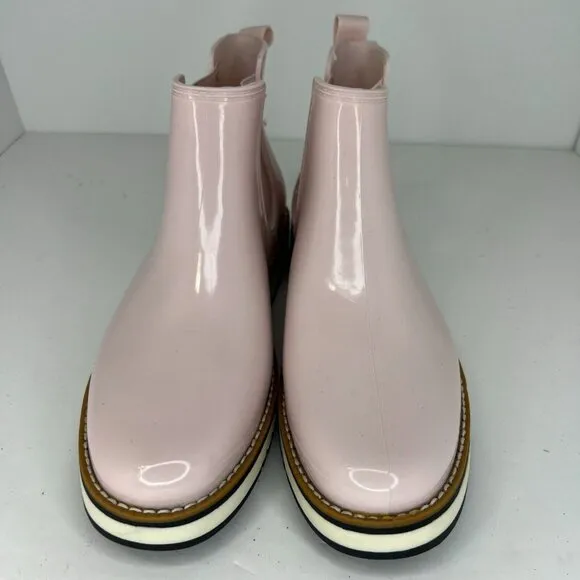 Sonoma Womens Pink Round Toe Foam Footbed Slip-On Ankle Size 9 Chelsea Boots