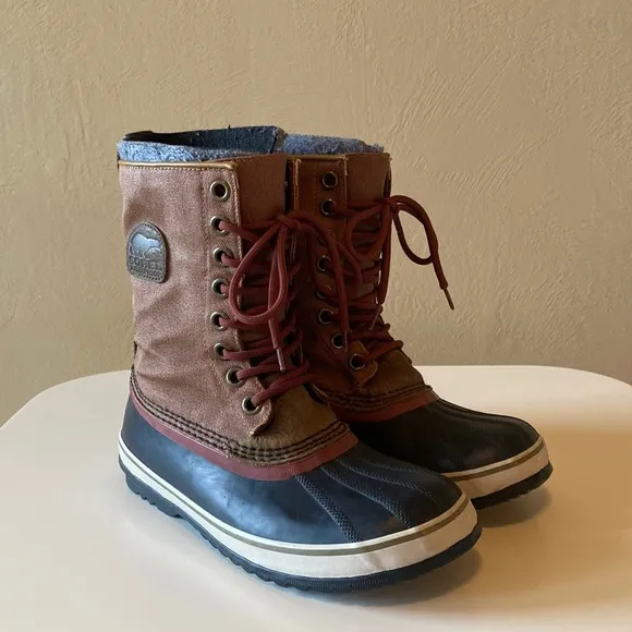 Sorel 1964 Premium CVS NL1717-257 Waterproof Boots Women’s 10/41 Brown Blk Wine