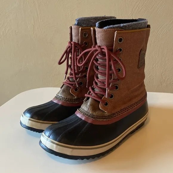 Sorel 1964 Premium CVS NL1717-257 Waterproof Boots Women’s 10/41 Brown Blk Wine
