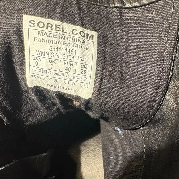 Sorel Blue Phoenix Lace-up Waterproof Leather Combat Boots, Side Zipper Size 9