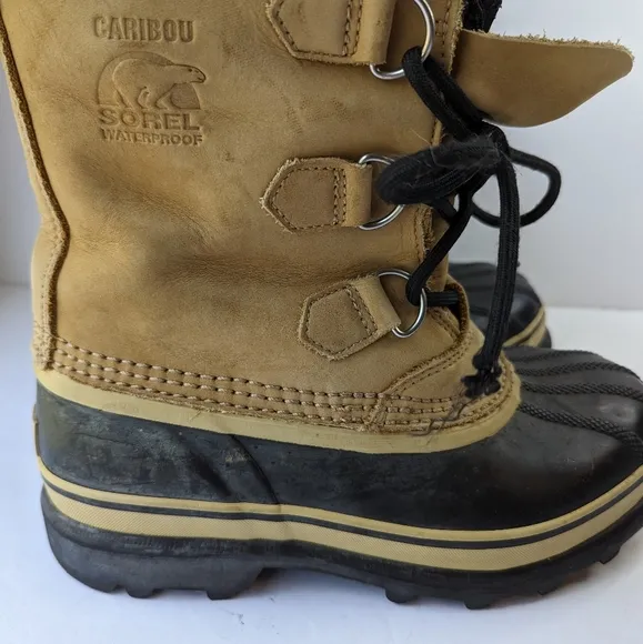 Sorel Caribou lined waterproof rubber sole boots