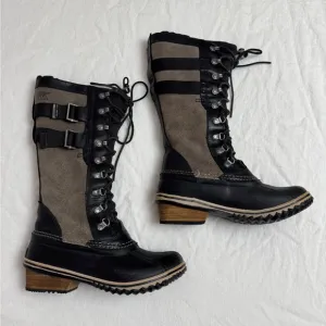 Sorel 'Conquest Carly II' Tall Waterproof Winter Riding Boots Women's Size 8