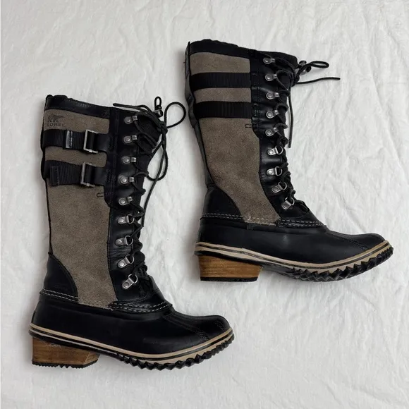 Sorel 'Conquest Carly II' Tall Waterproof Winter Riding Boots Women's Size 8