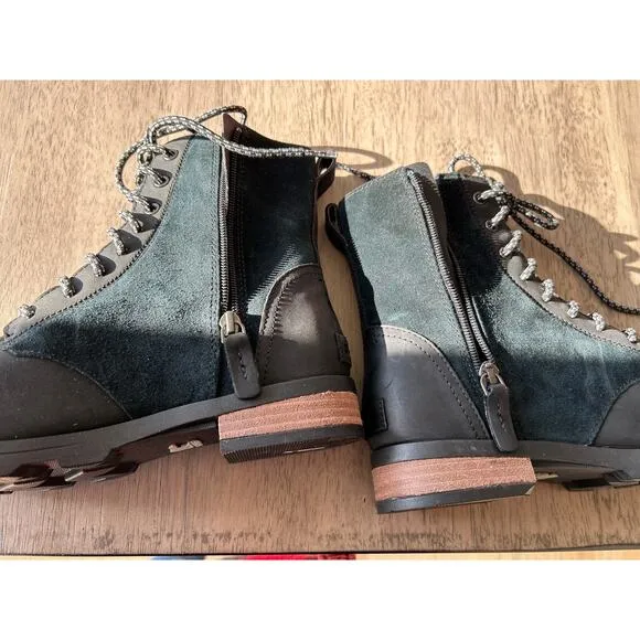 Sorel Emelie Suede and Leather Combat Boot - 9