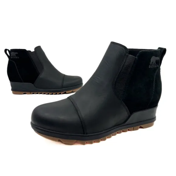 Sorel Evie II Wedge Chelsea Boots Booties