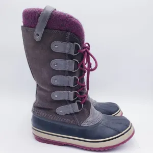 Sorel Joan of Arctic Knit Winter Waterproof Snow Boots NL2084-051 Women Size 8.5