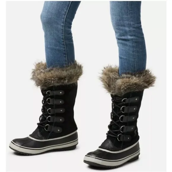 Sorel Joan of Arctic Waterproof Black Boots Size 9 NEW