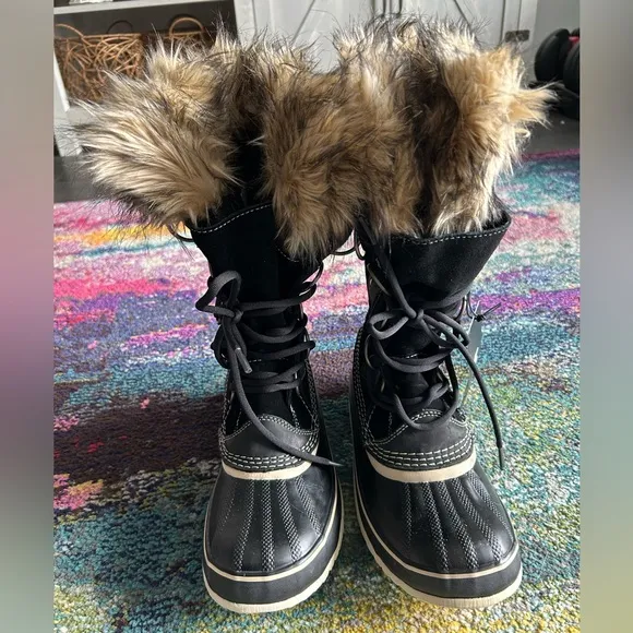 Sorel Joan of Arctic Waterproof Black Boots Size 9 NEW
