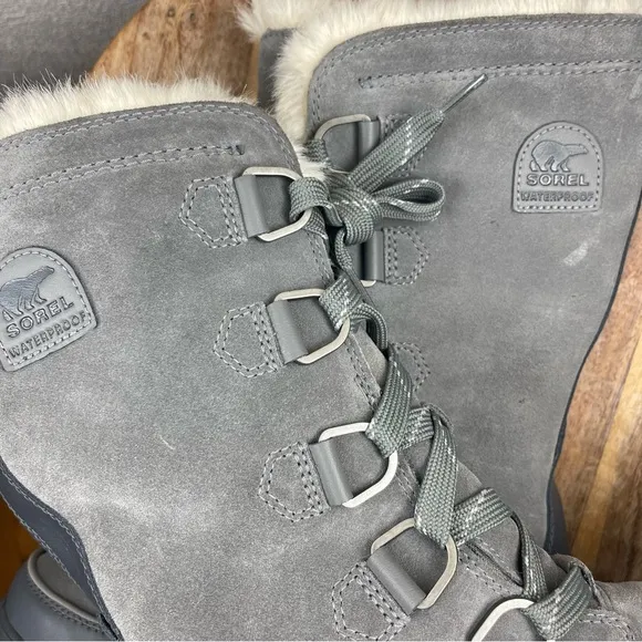 Sorel l 8 Tivoli IV Parc Waterproof Suede Insulated Faux Fur Lining Winter Boots