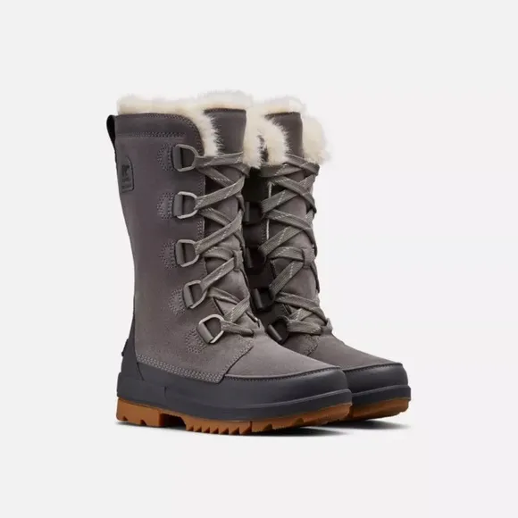 Sorel l 8 Tivoli IV Parc Waterproof Suede Insulated Faux Fur Lining Winter Boots