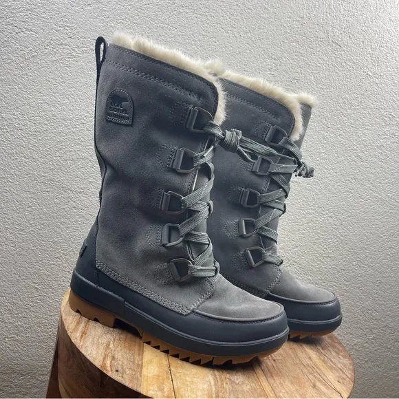 Sorel l 8 Tivoli IV Parc Waterproof Suede Insulated Faux Fur Lining Winter Boots