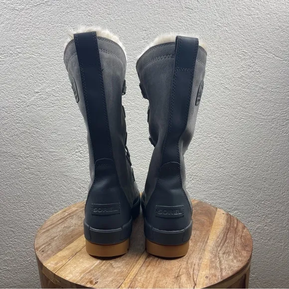 Sorel l 8 Tivoli IV Parc Waterproof Suede Insulated Faux Fur Lining Winter Boots