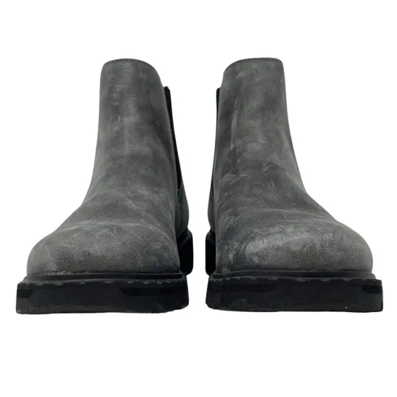 Sorel Lennox Chelsea Ankle Boots Quarry Waterproof Leather Women’s 6 Grey Gray